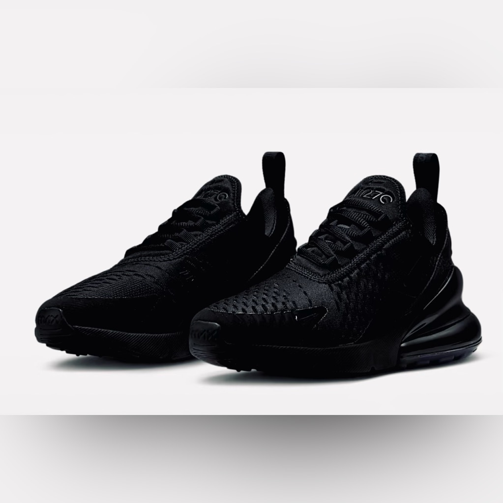 Brand New Nike Air Max 270 Triple Black Style Ah6789006
